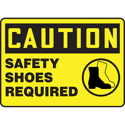 "Safety Shoes Required" Sign - MPPE763VP