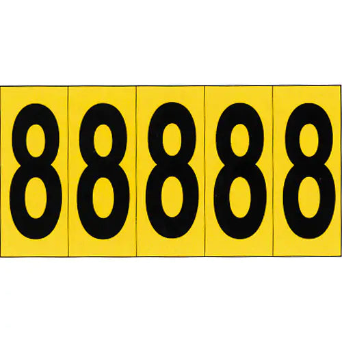 Individual Adhesive Number Markers - NCH6048YL