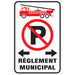 "Règlement Municipal" No Parking Sign - SD295