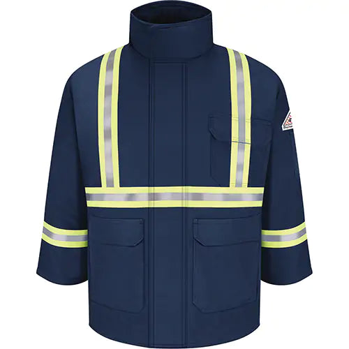 Flame Resistant Parkas with CSA Compliant Reflective Striping Large - JLPCNV-RG-L