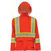 Hi-Vis FR/PU Safety Rain Jackets Large - 6055FRJO-L