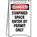 "Confined Space" Fold-Ups™ Floor Sign - PFR130