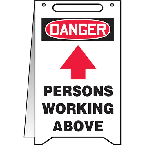 "Persons Working Above" Fold-Ups™ Sign - MF103