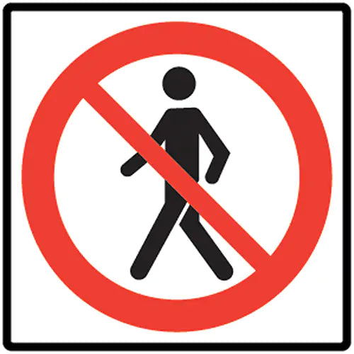 No Pedestrians Traffic Sign - SEA988