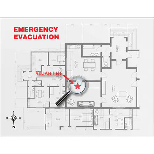 Evacuation Map Holder Clear Insert - DTA213