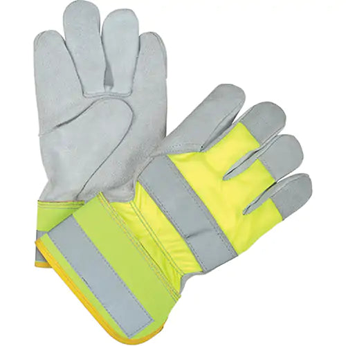 Yellow High-Visibility Winter-Lined Fitters Gloves Large - SED161