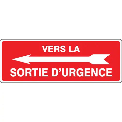 "Sortie d'urgence" Sign - MCTX521VA