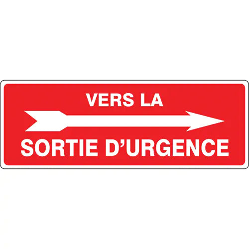 "Sortie d'urgence" Sign - MCTX522VA
