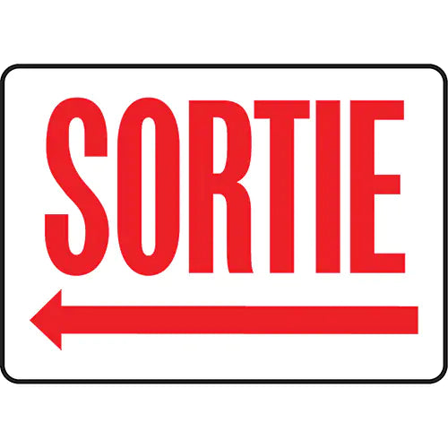 "Sortie" Sign - FRMADC532VP