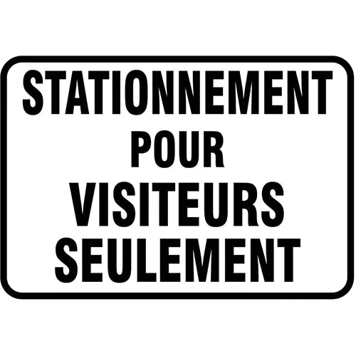"Stationnement pour visiteurs" Sign - FRMADC879VA