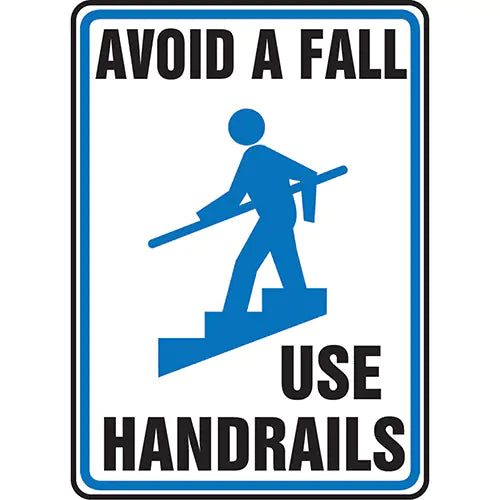 "Use Handrails" Sign - MSTF510VS