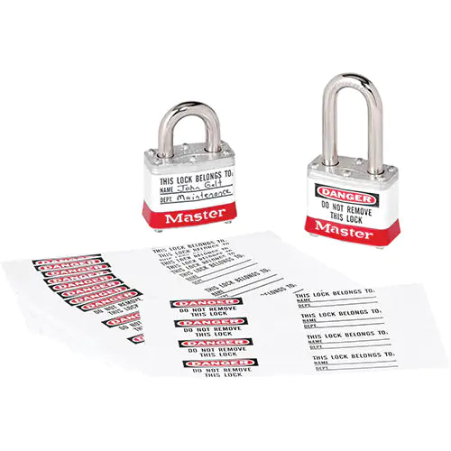 Zenex™ Thermoplastic Photo Padlock Identification Labels - 461