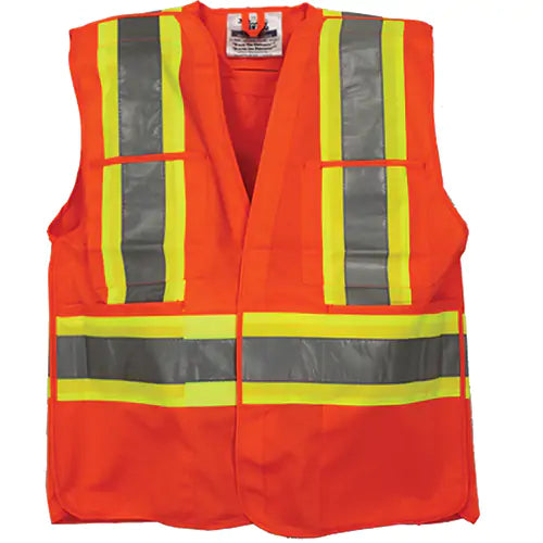 Tear Away Safety Vest 4X-Large/5X-Large - 6135O-4XL/5XL