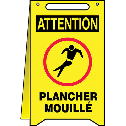 "Plancher mouillé" Fold-Ups™ Sign - FRMF111