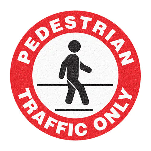 "Pedestrian Traffic Only" Floor Sign - FS1023V