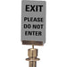"Exit: Please Do Not Enter" Crowd Control Sign - LDFRAME071136VS03
