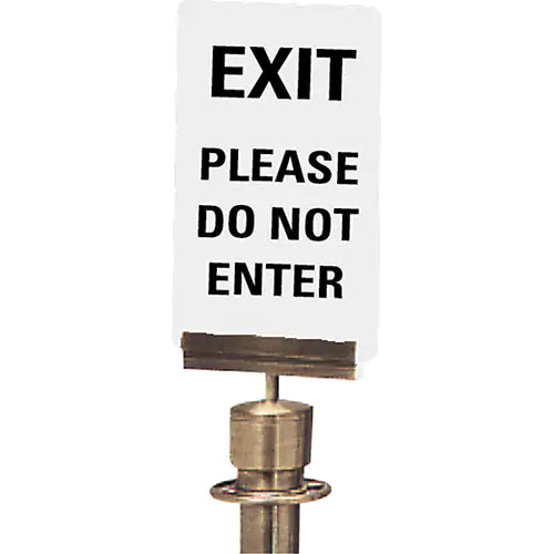 "Exit: Please Do Not Enter" Crowd Control Sign - LDFRAME071132VS03