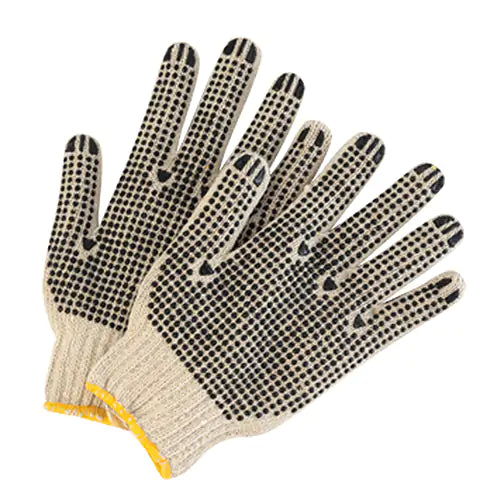 String Knit Gloves with Palm Dots Large - SGC761