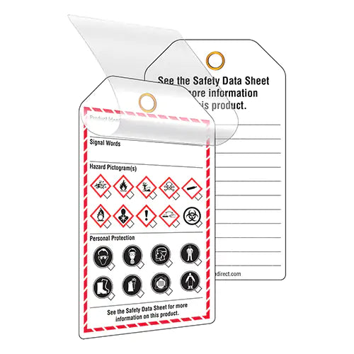 Self-Laminating Workplace Tags - GHS1083