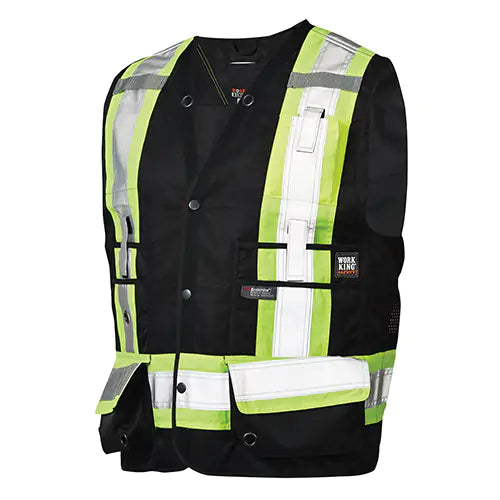 Surveyor Safety Vest 3X-Large - S31321-BLACK-3XL