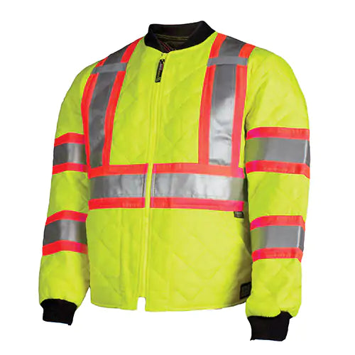 Quilted Safety Jacket 5X-Large - S43231-FLGR-5XL