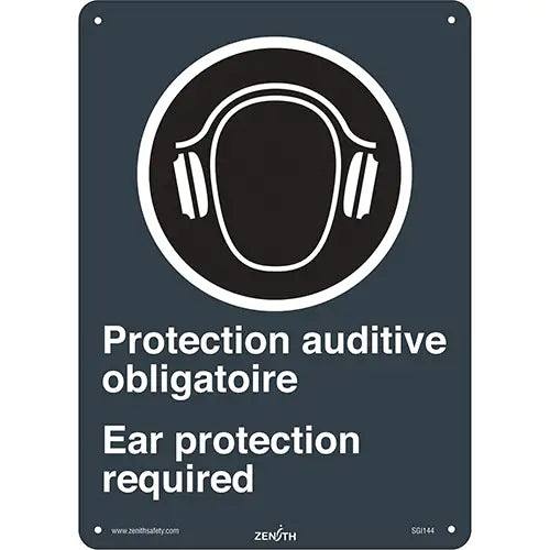 "Ear Protection / Protection Auditive" CSA Safety Sign - SGI144