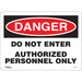 "Authorized Personnel Only" Sign - SGL351