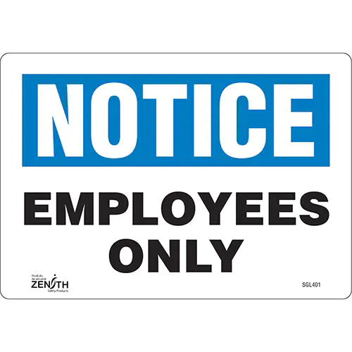 "Employees Only" Sign - SGL401