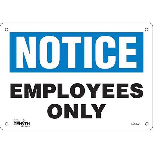 "Employees Only" Sign - SGL402