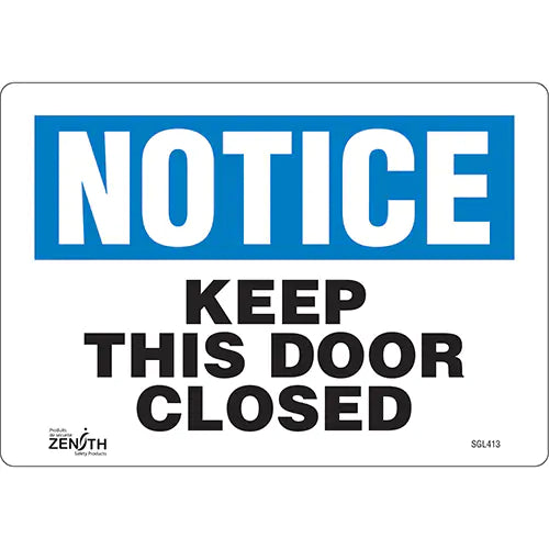 "Keep This Door Closed" Sign - SGL413