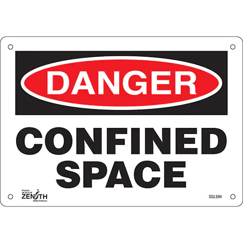 "Confined Space" Sign - SGL594