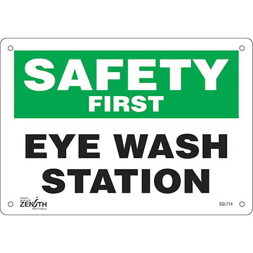"Eye Wash Station" Sign - SGL714