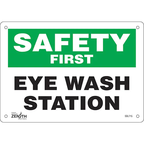 "Eye Wash Station" Sign - SGL715