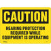 "Hearing Protection Required" Noise Hazard Sign - SGL916