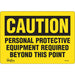 "Personal Protective Equipment Required" Sign - SGL919