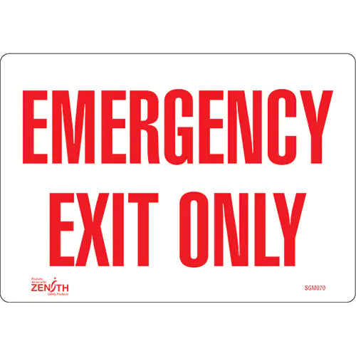 "Emergency Exit" Sign - SGM070