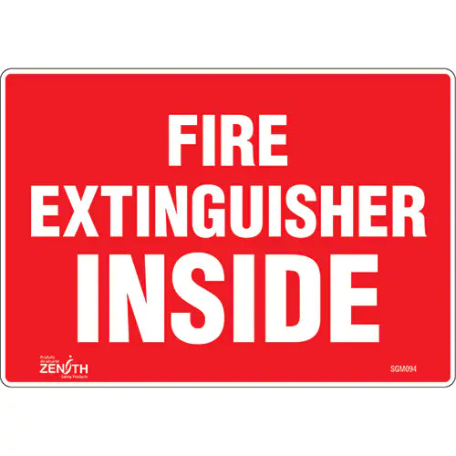 "Fire Extinguisher Inside" Sign - SGM094