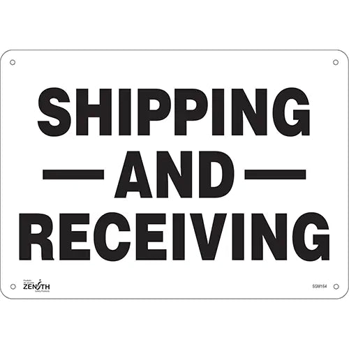 "Shipping And Receiving" Sign - SGM164