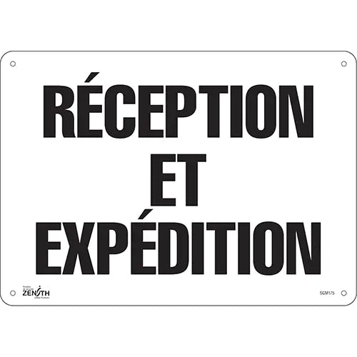 "Réception et Expédition" Sign - SGM175