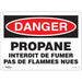 "Propane - Interdit De Fumer" Sign - SGM322