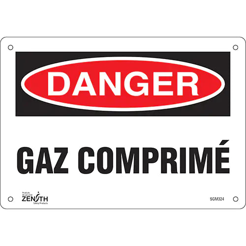 "Gaz Comprimé" Sign - SGM324
