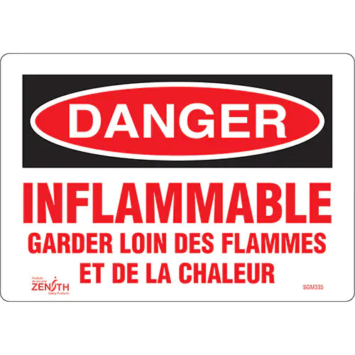 "Garder Loin Des Flammes" Sign - SGM335