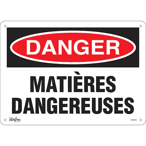"Matières Dangereuses" Sign - SGM345