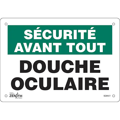 "Douche Oculaire" Sign - SGM477