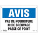 "Pas de Nourriture" Sign - SGM513