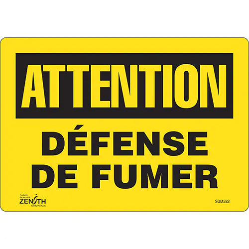 "Défense De Fumer" Sign - SGM583