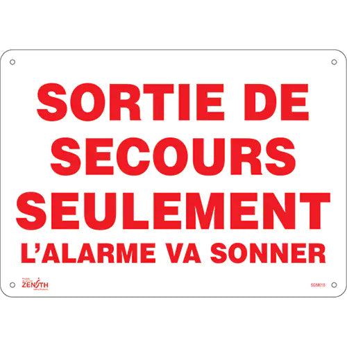 "Sortie De Secours" Sign - SGM618