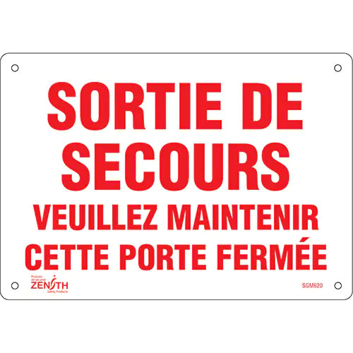 "Sortie De Secours" Sign - SGM620