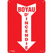 "Boyau D'Incendie" Arrow Sign - SGM647