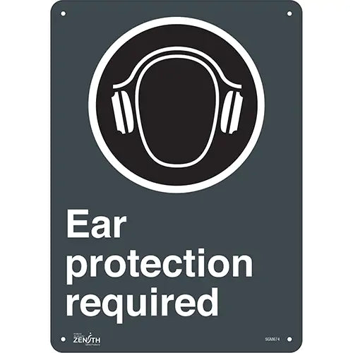 "Ear Protection Required" Sign - SGM674